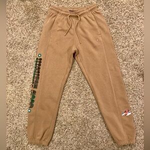 JORDAN X JORDAN MOSS ARTIST SERIES FLEECE WOMENS JOGGERS NWOT